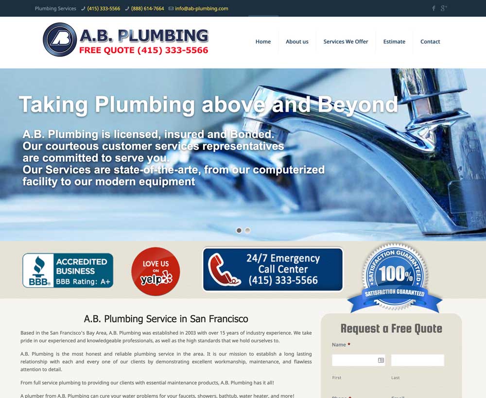 Top 100 Plumbing Websites for Inspiration
