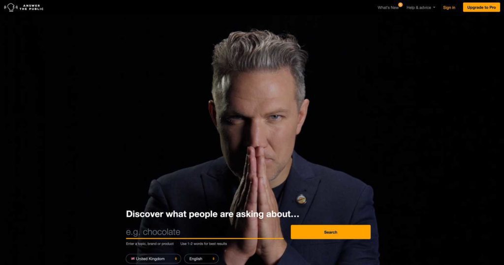 answer the public free digital marketing tool 2020