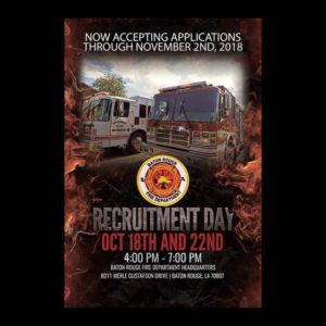 baton rouge fire department 2018 recuitment flyer
