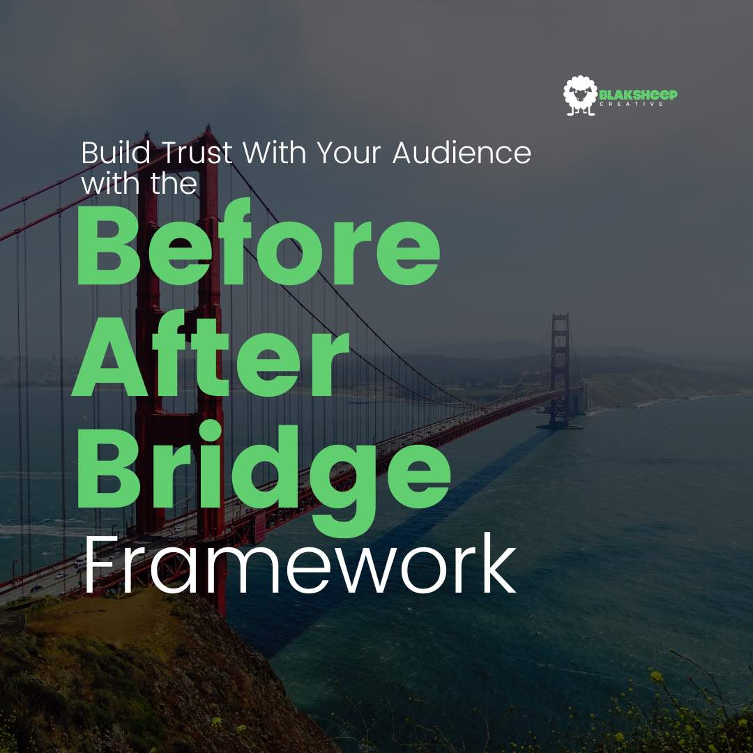 before after bridge copywriting framework