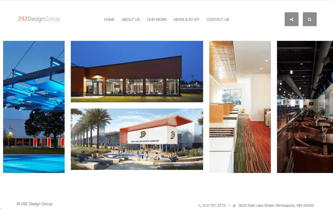 best architecture website design 292designgroup
