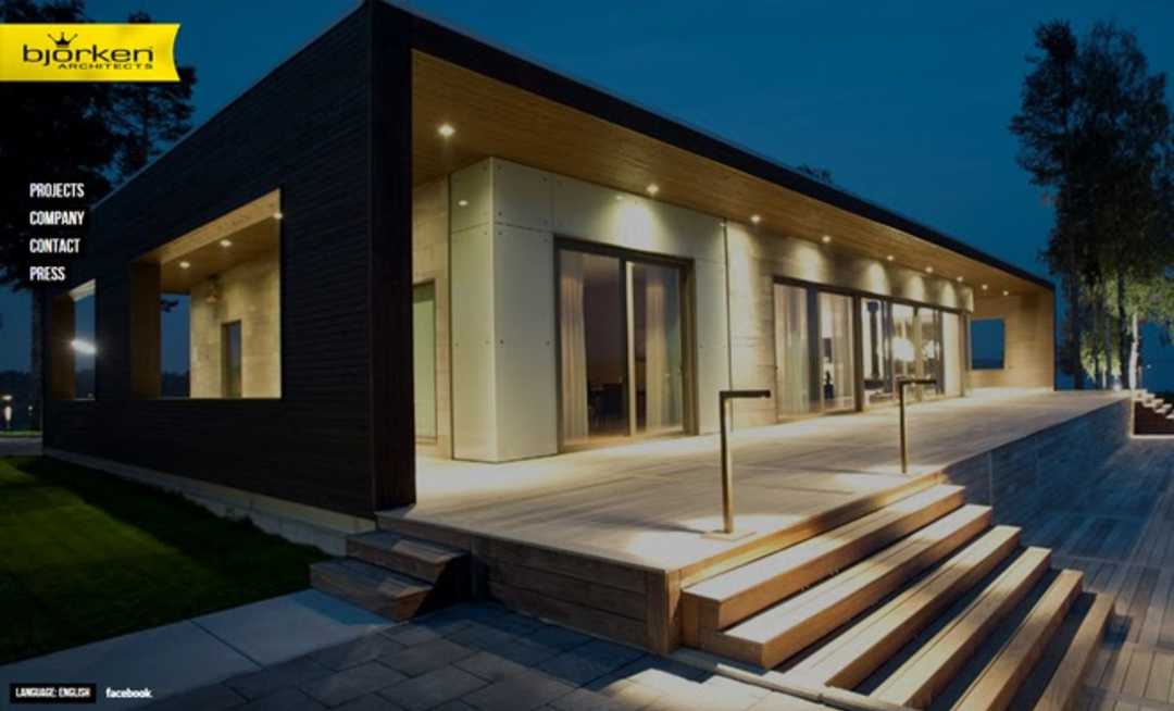 best architecture website design bjorken architects