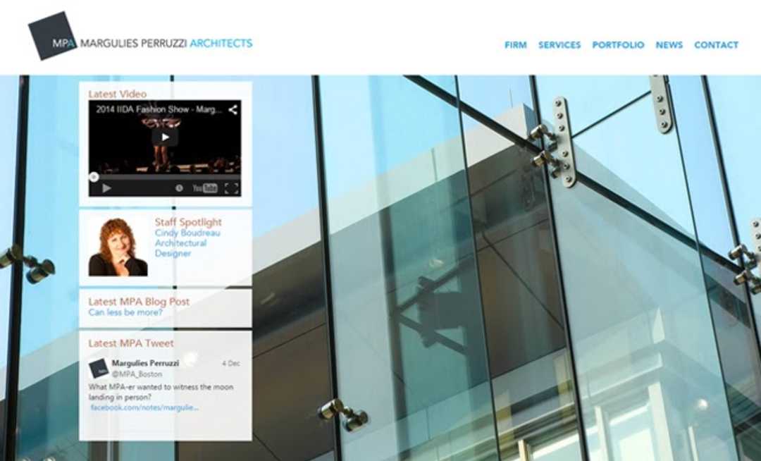 best architecture website design mpa margulies perruzzi architects