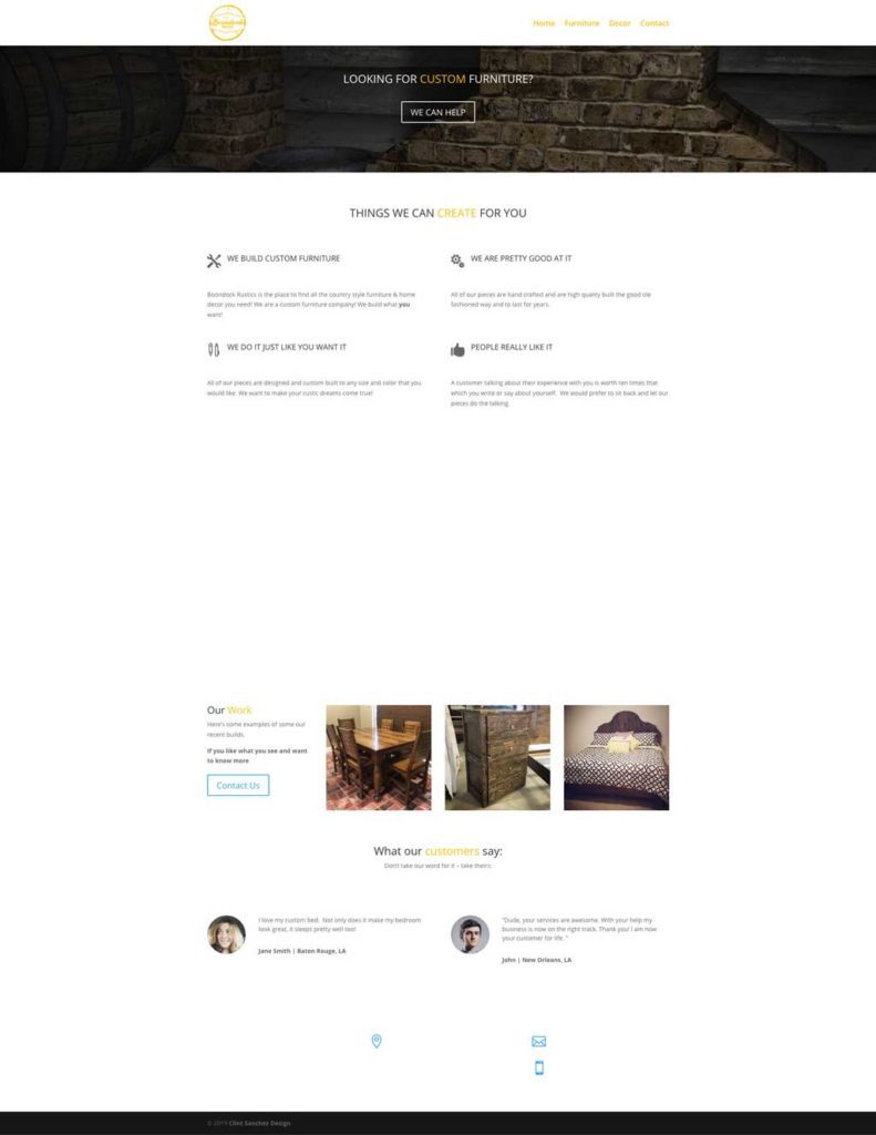 boondock rustics custom furniture website screenshot 1 1