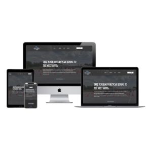cajun thunder motorsports motorcycle website design mockup