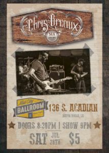 chris breaux and six string rodeo retro flyer 1