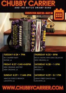 chubby carrier upcoming events graphic 1