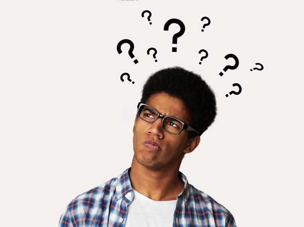 confusion from reading technical terms on website concept