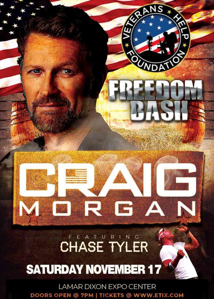 craig morgan freedom bash concert flyer 1