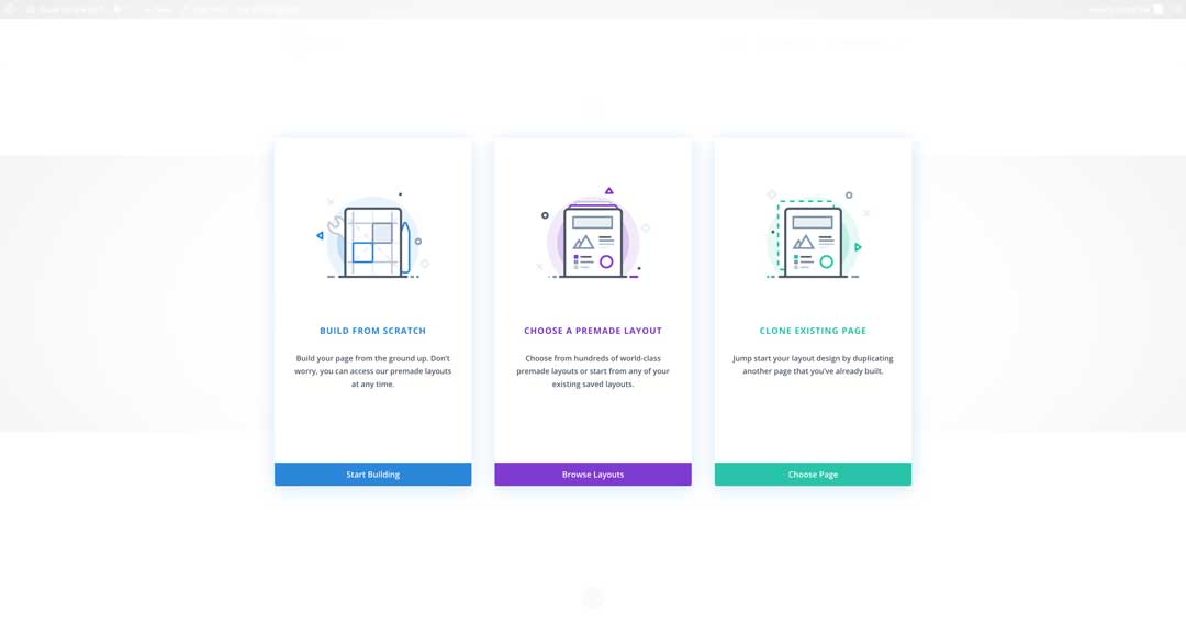 divi page bulding options