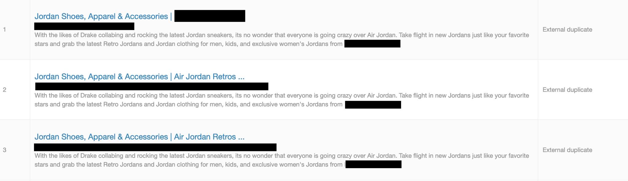 duplicated product descriptions bad for ecommerce seo