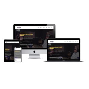 envision podcast studio denham springs website design screenshot