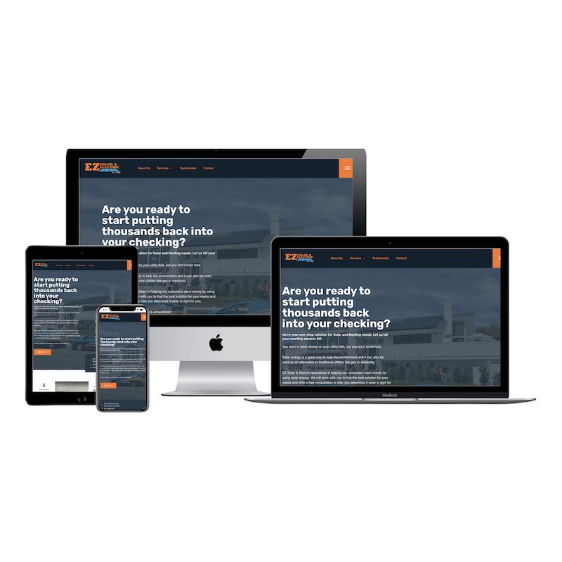 ezsolar website design