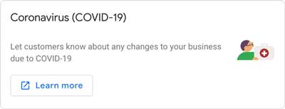 google allowing business changes during coronavirus
