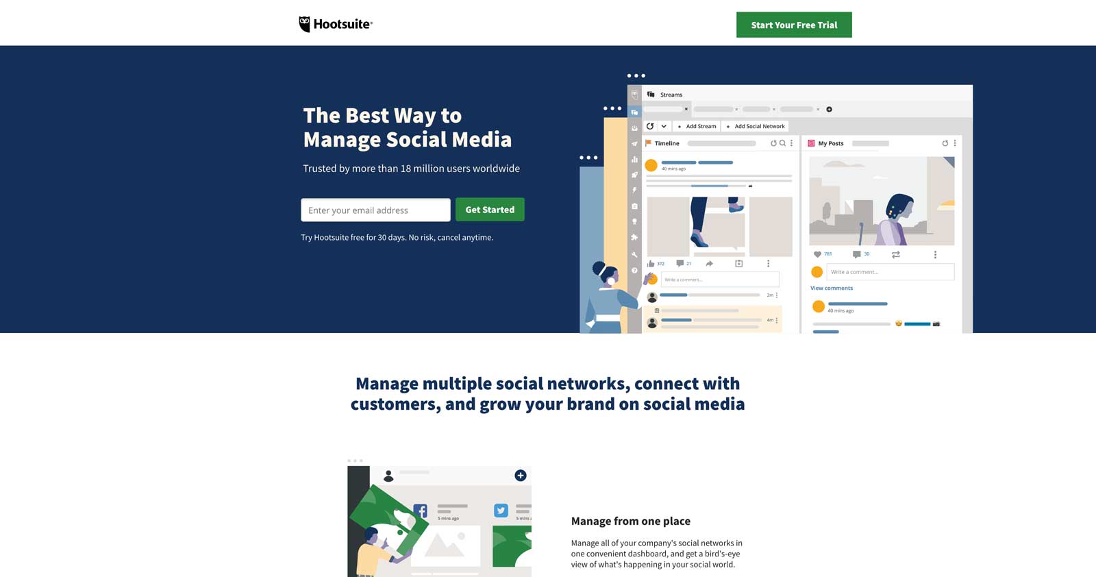 hootsuite all in one social media management platform 2020