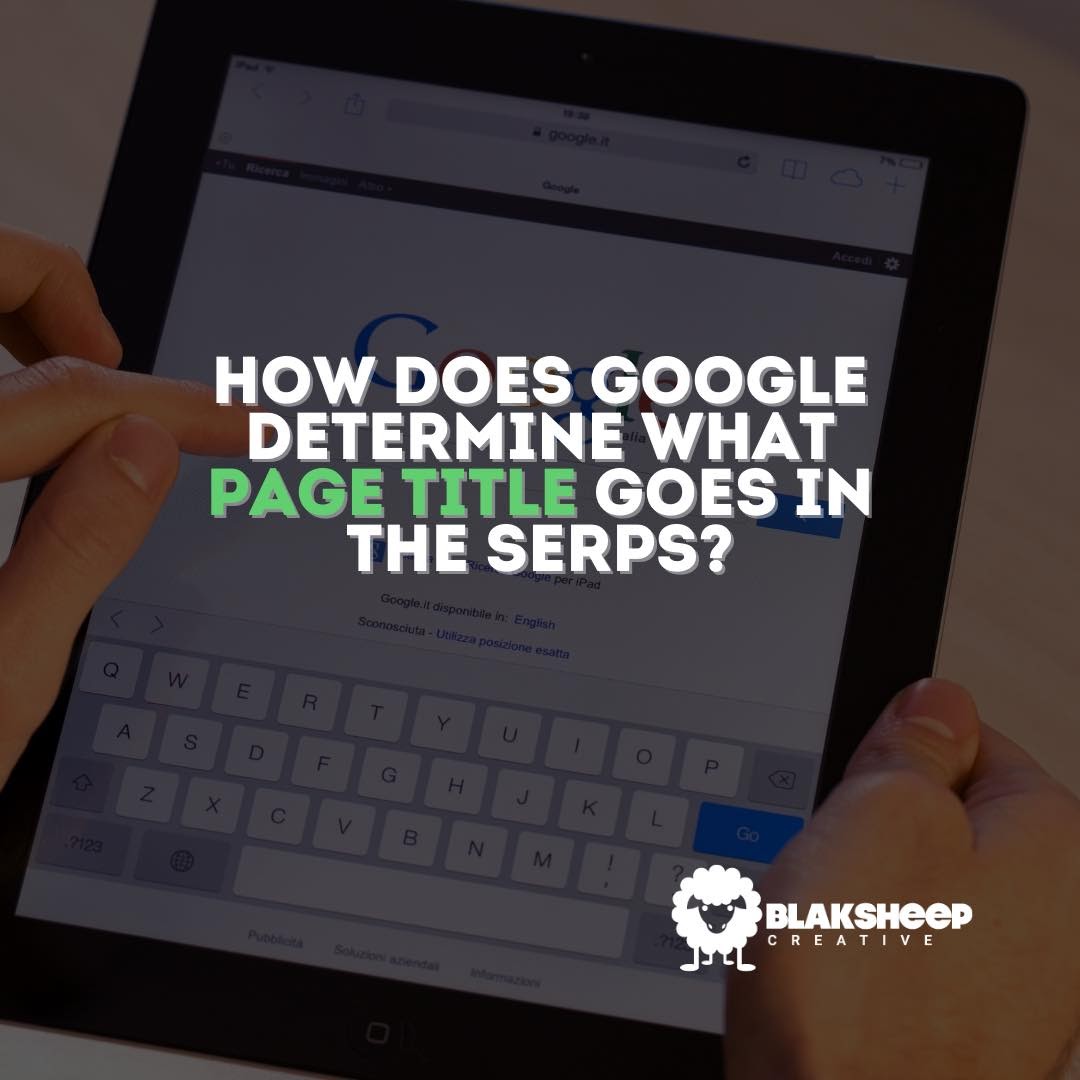 how does google determine what page title