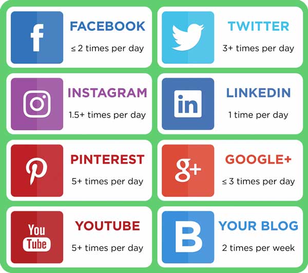 how often plumbers should post on social media