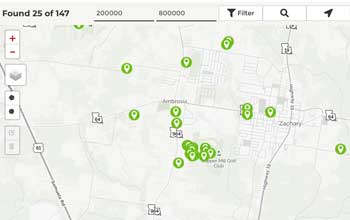 idx map search baton rouge website designer