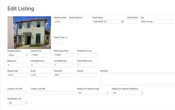 idxbroker edit listing website designer