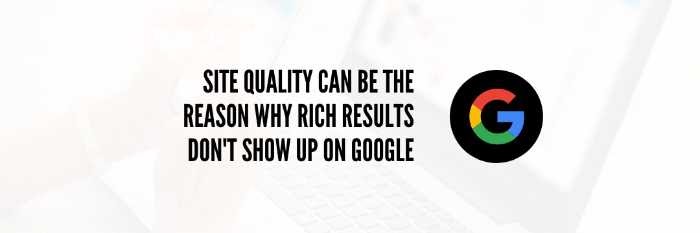 loss of rich results