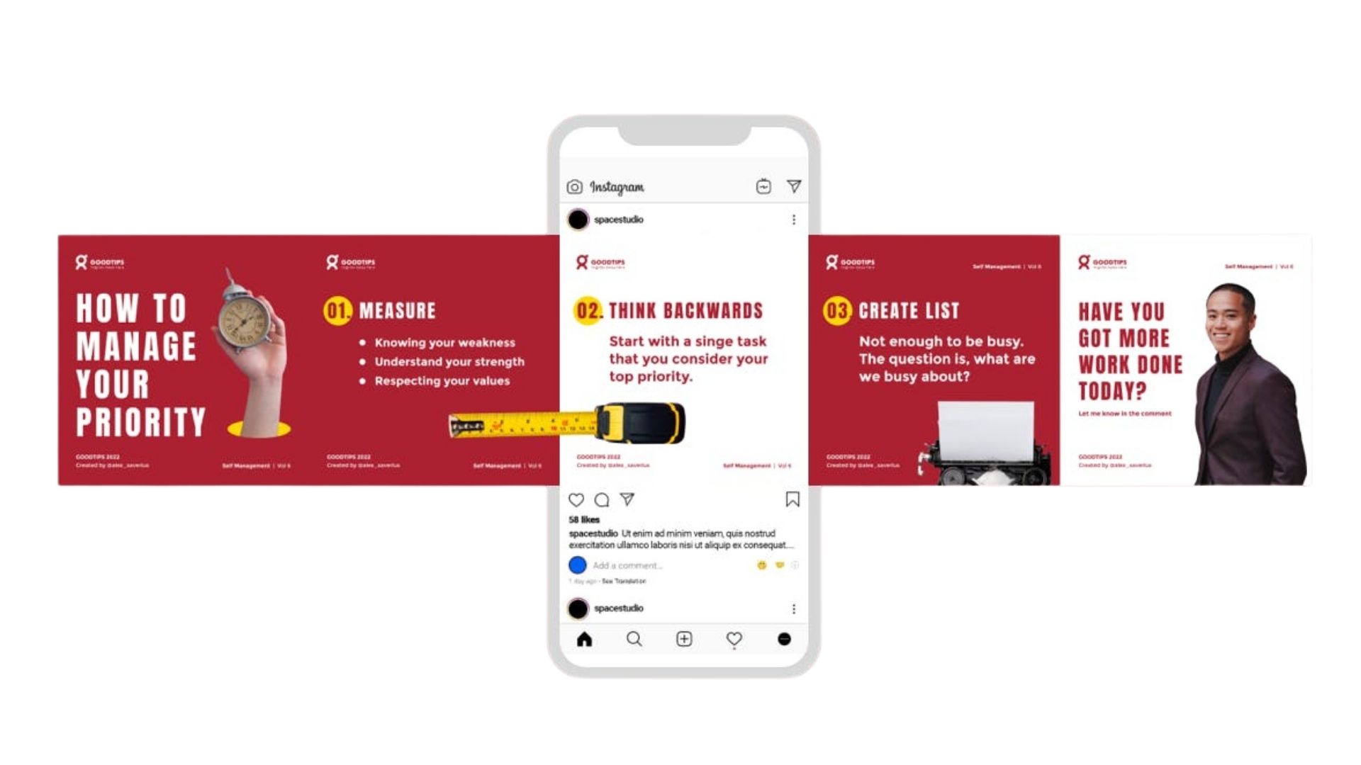 instagram carousel template from envato elements