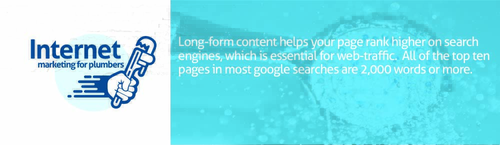 long form content for plumbing blog internet marketing