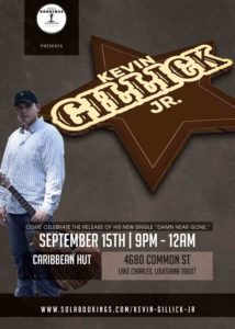 kevin gillick jr flat live music flyer design 1