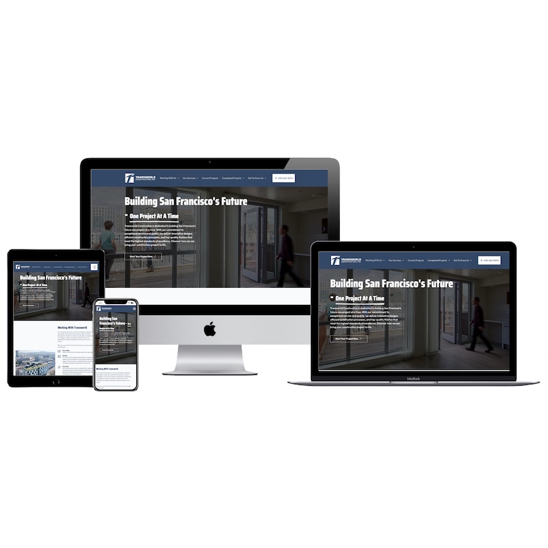 larger transworld construction website mockup
