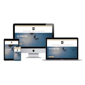 legion fund nonprofit website mockup