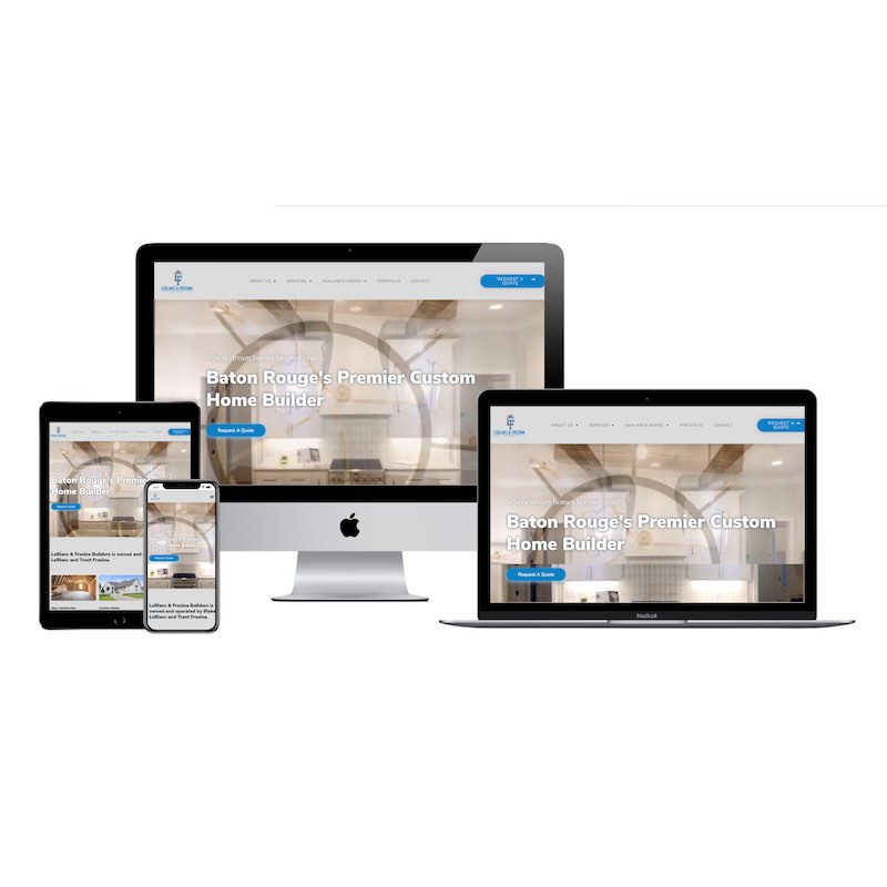 lf builders la custom home builder website