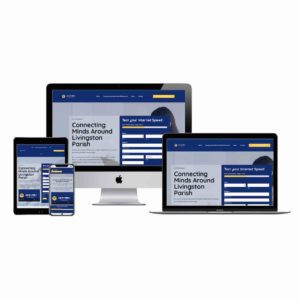 link up livingston website design development screen mockup