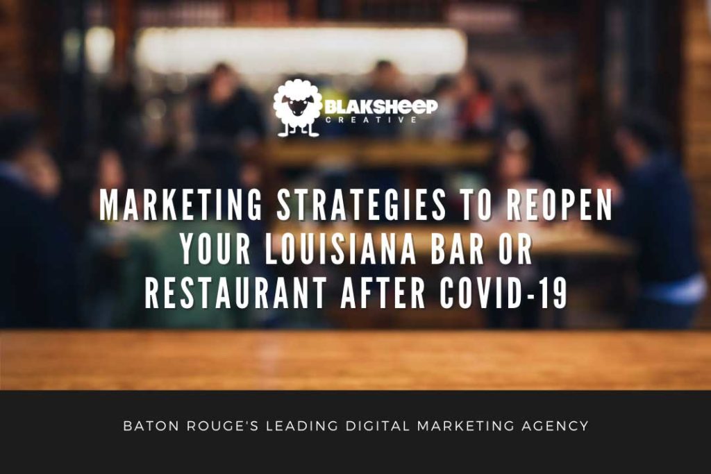 louisiana bar restaurant covid reopening marketing