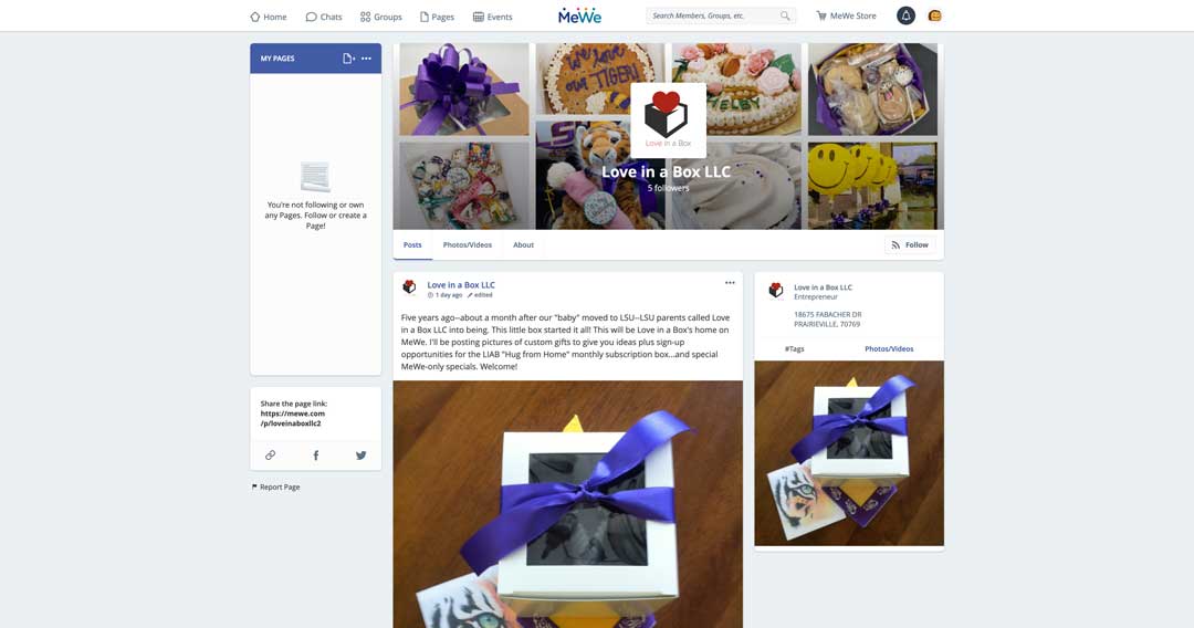 love in a box baton rouge small business mewe page