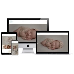 melanie harrell photography website redesign screenshot
