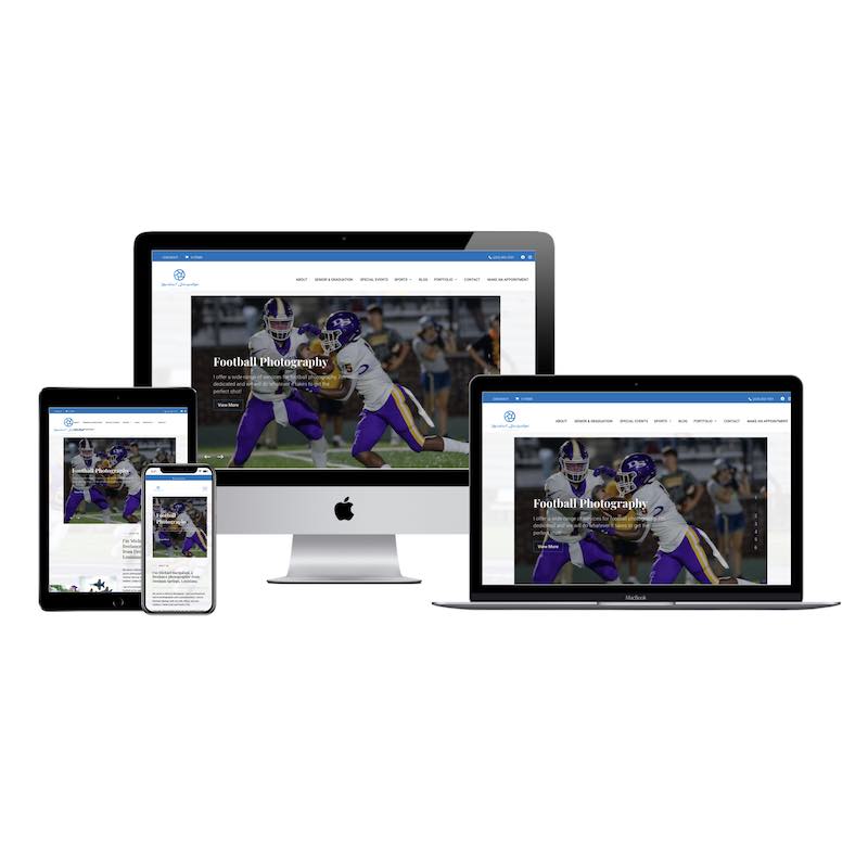Michael Bacigalupi Photography website mockup