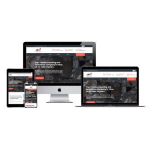 morgan construction website mockup
