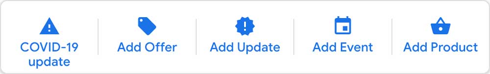 new google my business covid 19 post option
