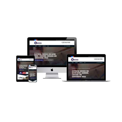 owens electrical contractors walker louisiana website design