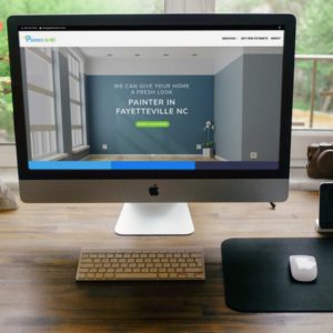 painters in nc painting company custom website design screenshot