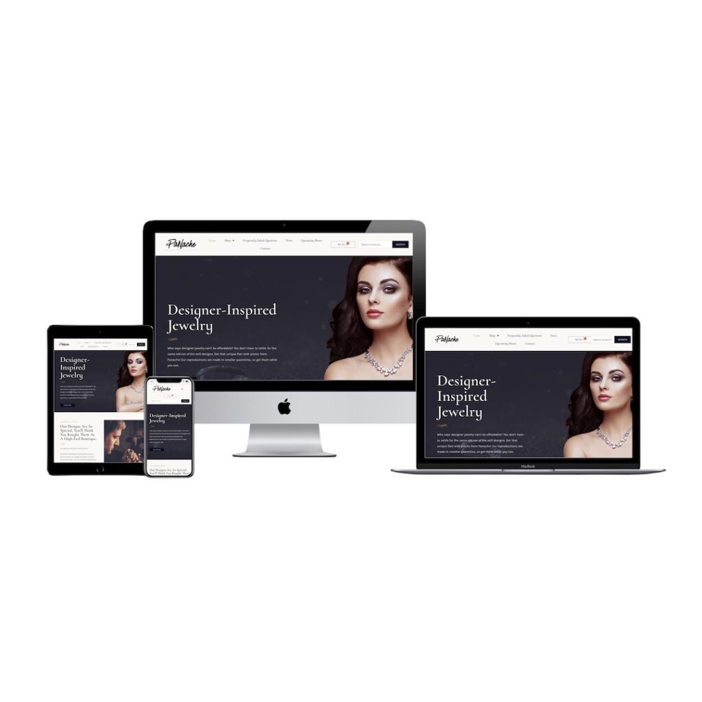 panache designer jewelry ecommerce website design baton rouge louisiana