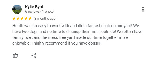pet waste removal reputation management review