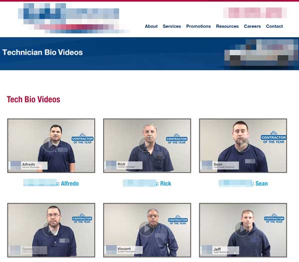 plumbing technician bio video