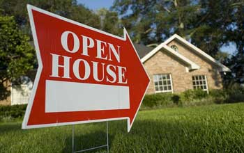 real estate website design with open house