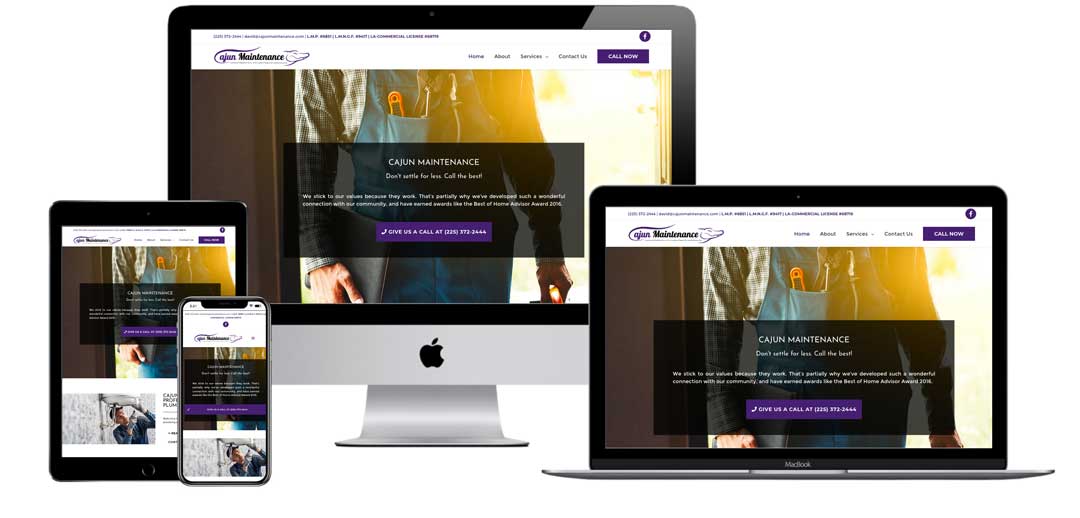 responsive plumbing website design increases leads