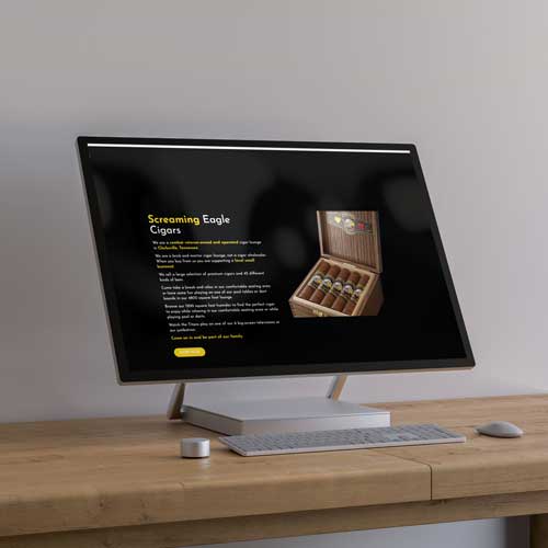 screaming eagle cigars website redesign