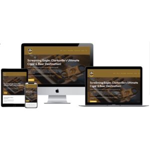 screaming eagles cigars website redesign mockup