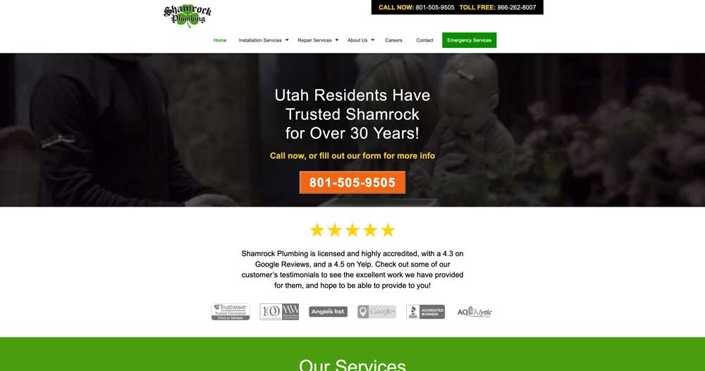 Top 100 Plumbing Websites for Inspiration