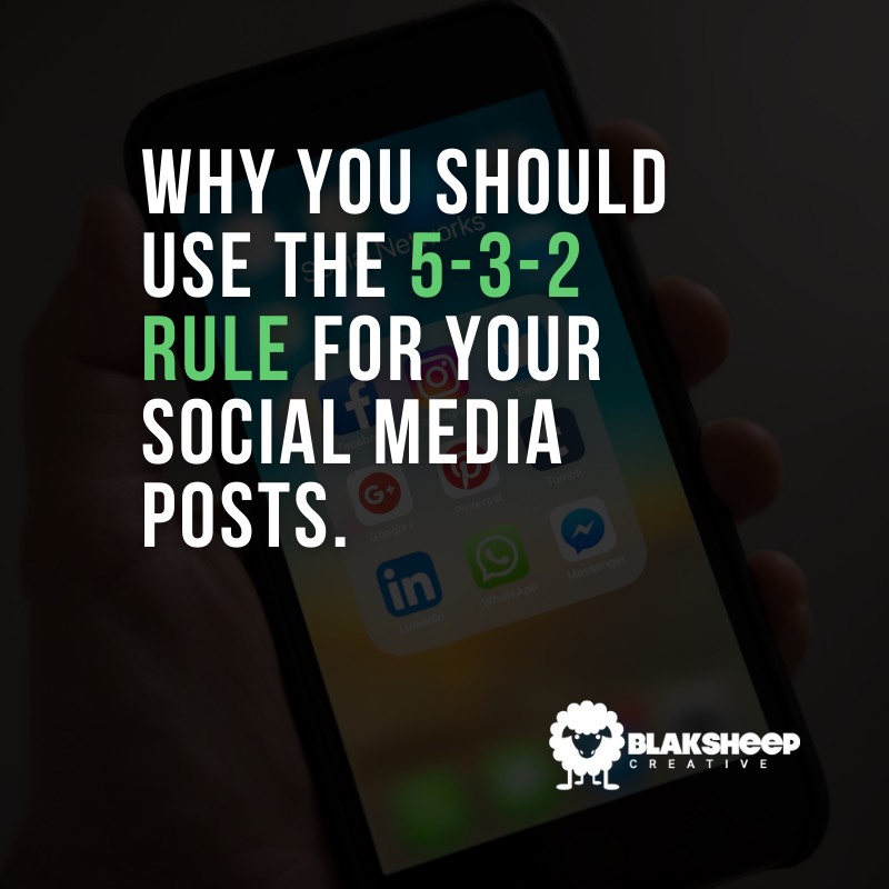social media post 5 3 2 rule