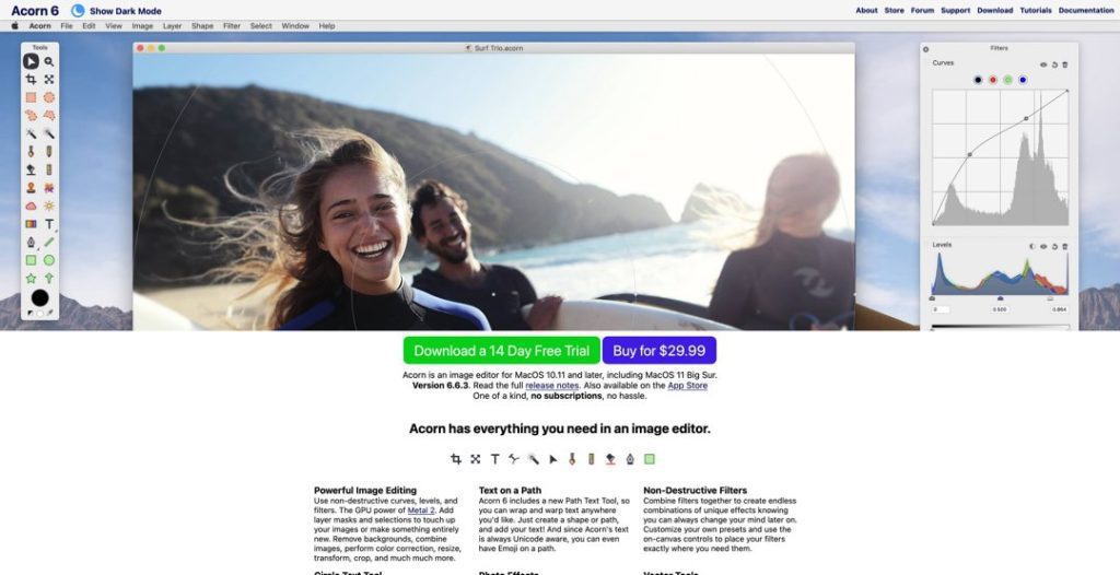 using acorn osx to properly size wordpress images