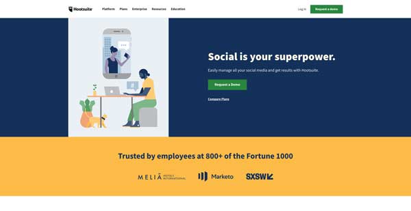 using hootsuite social media for plumbers